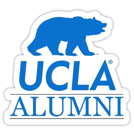 R & R Imports STC4-C-UCLA20 ALUM 2pk UCLA Bruins 4 In. Laser Cut Alumni Vinyl Decal Sticker - Pack Of 2